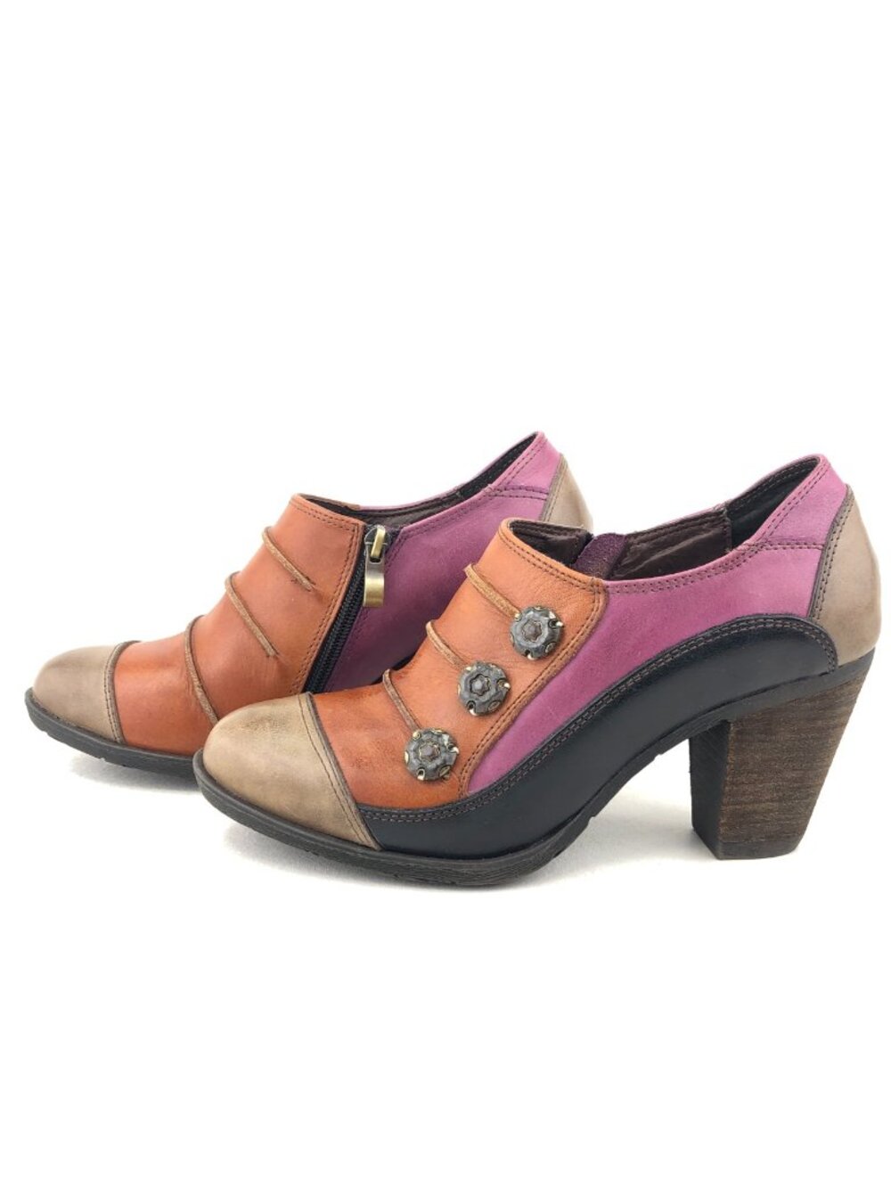 L'Artiste by Spring Step Blueberry Colorblock Ankle Boots EUR 39 - Picture 2 of 13